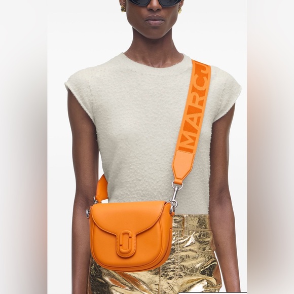 Marc Jacobs crossbody w/ COA The Covered J Marc Small Saddle Bag w/ dust bag - Picture 10 of 14